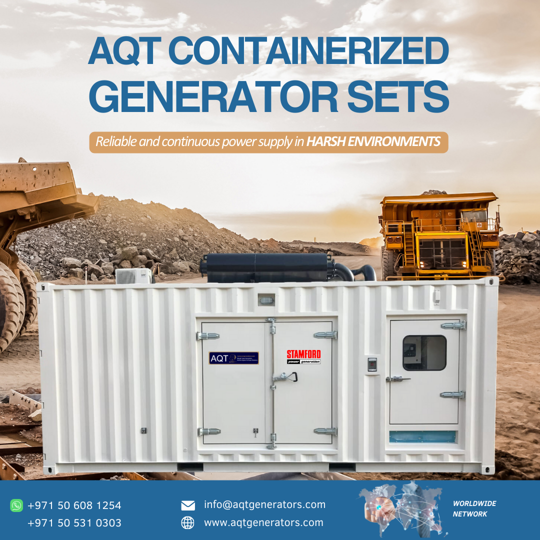 AQT Containerized Gensets for continuous power supply in harsh environments